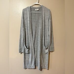 Abercrombie & Fitch Gray Long Cardigan Sweater size Medium